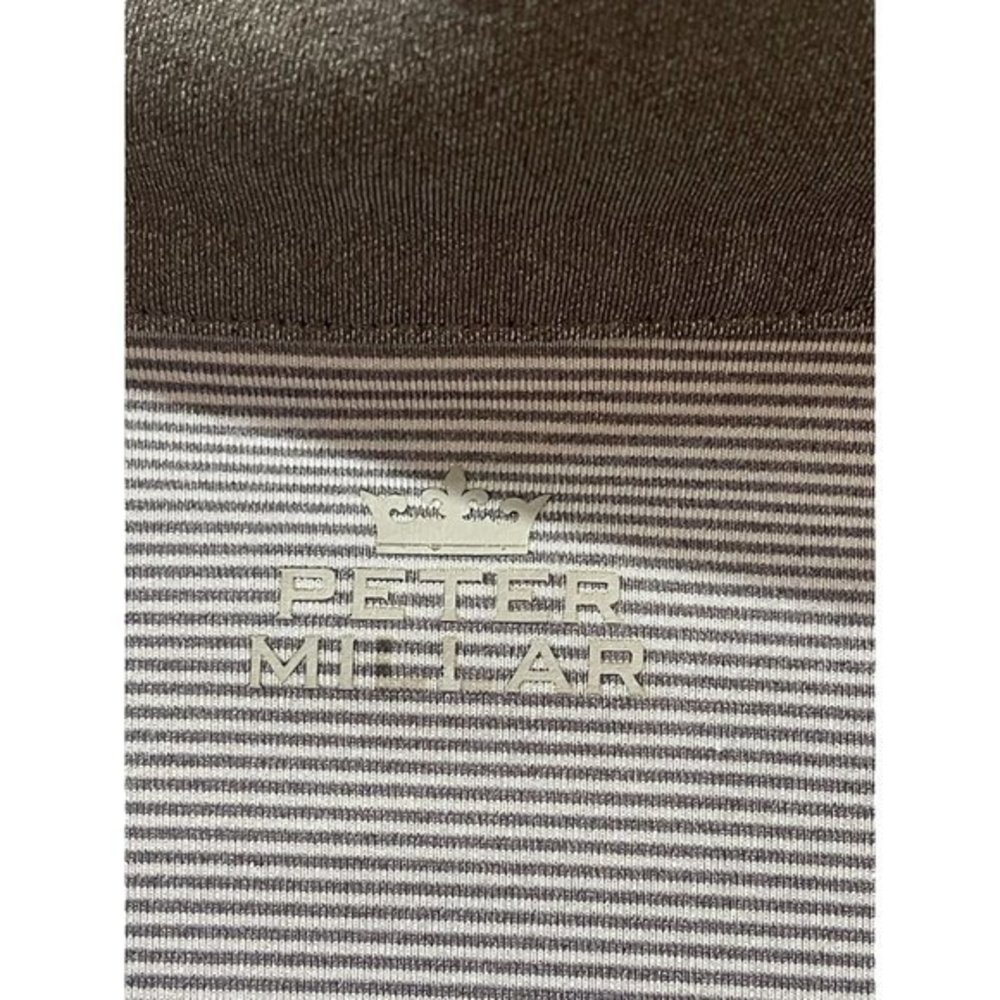 Peter Millar Gray Golf Pullover Half Zip Shirt Sw… - image 3
